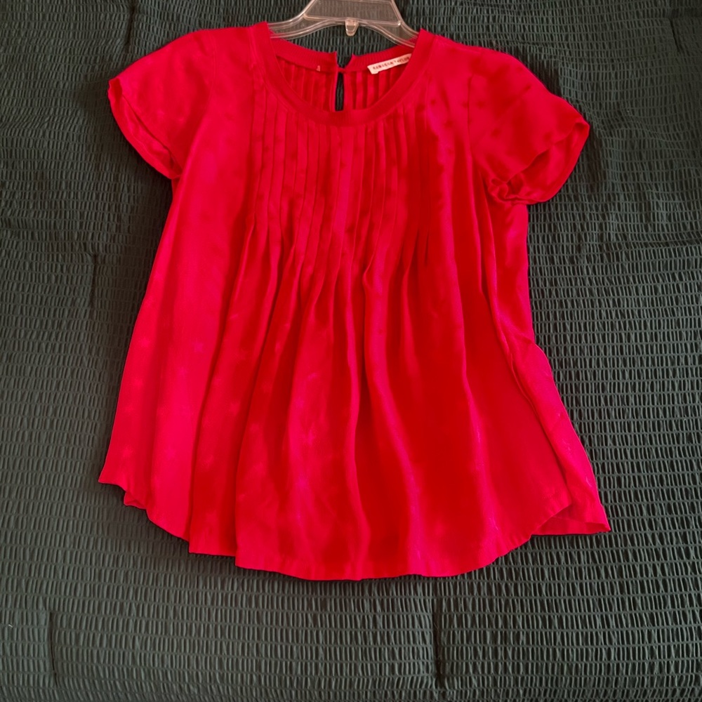 Vibrant Cool-Toned Red Ladies Top